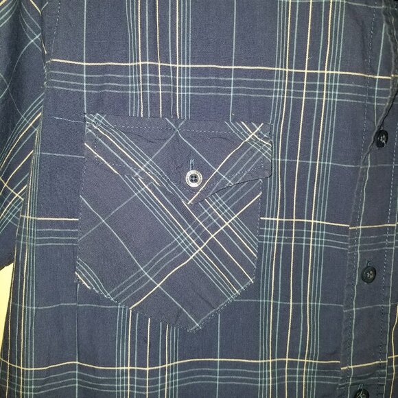 Seven Souls Embroidered Short Sleeve Button Up 100% Cotton Medium - Picture 6 of 13